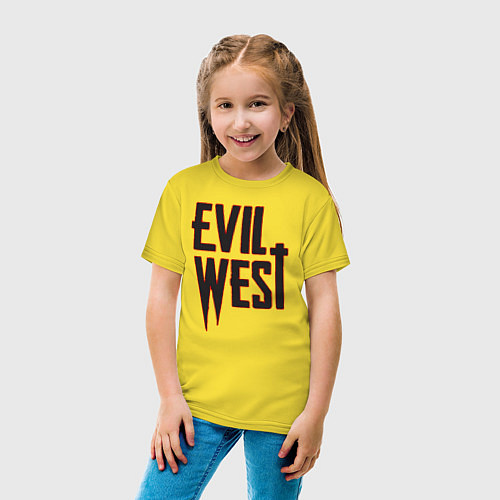 Детская футболка Evil West / Желтый – фото 4