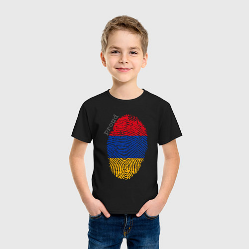 Детская футболка Армения - Гордость / Черный – фото 3