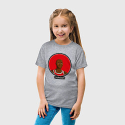 Футболка хлопковая детская Retro Jordan, цвет: меланж — фото 2