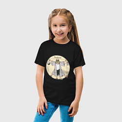 Футболка хлопковая детская DUDEISM Большой Лебовский, цвет: черный — фото 2