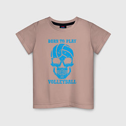 Детская футболка Рождён для волейбола
