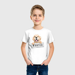 Футболка хлопковая детская Dog Wanted, цвет: белый — фото 2