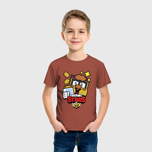 Детская футболка Грифф Griff Brawl Stars / Кирпичный – фото 3
