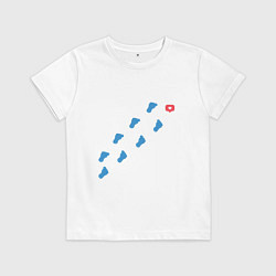 Футболка хлопковая детская Pop it Simple Dimple, цвет: белый