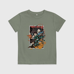 Футболка хлопковая детская Kamado team, цвет: авокадо