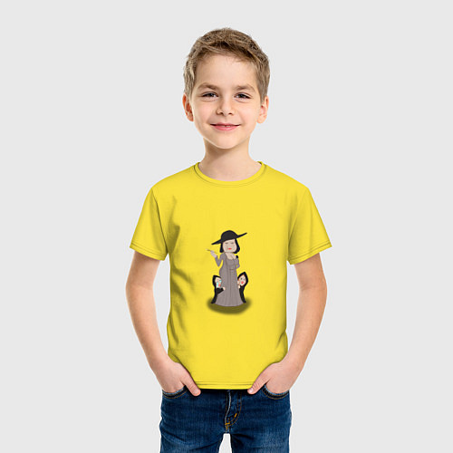 Детская футболка Альсиной Димитреску / Желтый – фото 3