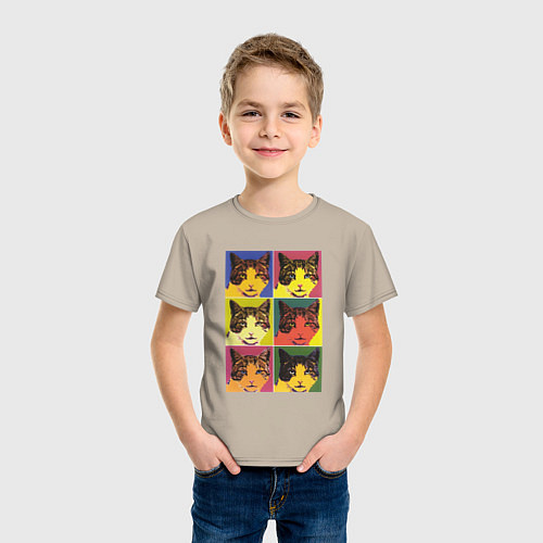 Детская футболка COM Энди Уорхол / Миндальный – фото 3