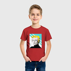 Футболка хлопковая детская Энди Уорхол Andy Warhol, цвет: красный — фото 2