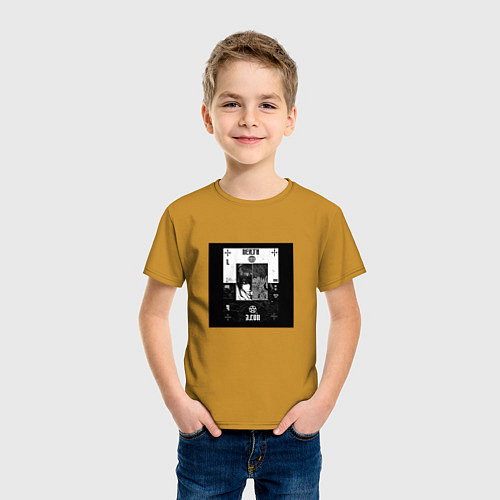 Детская футболка Аниме / Горчичный – фото 3