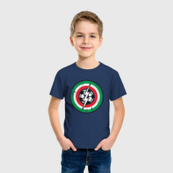Футболка хлопковая детская Italy Power, цвет: тёмно-синий — фото 2