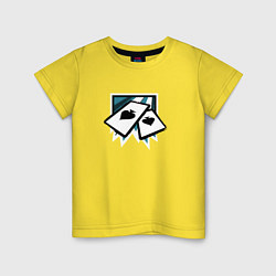 Футболка хлопковая детская RAINBOW SIX SIEGE ACE, цвет: желтый