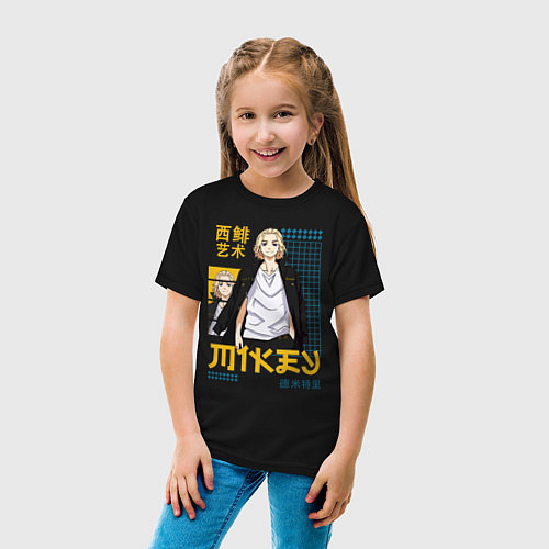 Детская футболка Майки, Тосва / Черный – фото 4