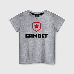 Футболка хлопковая детская Gambit, цвет: меланж
