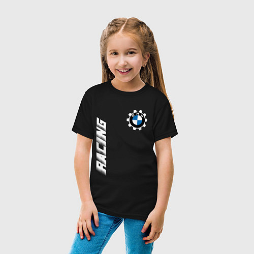 Детская футболка БМВ - Pro Racing / Черный – фото 4