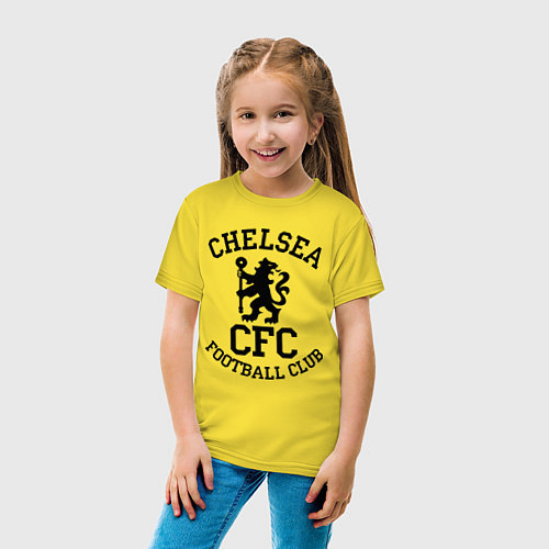 Детская футболка Chelsea CFC / Желтый – фото 4