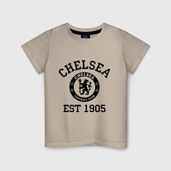 Футболка хлопковая детская Chelsea 1905, цвет: миндальный
