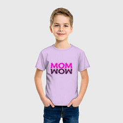 Футболка хлопковая детская MOM, цвет: лаванда — фото 2