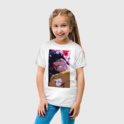 Футболка хлопковая детская Wonder Egg Чудо-яйцо, цвет: белый — фото 2