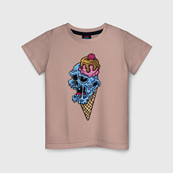 Детская футболка Horror ice cream