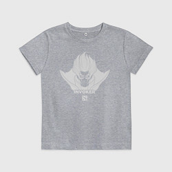 Футболка хлопковая детская Invoker из Доты 2, цвет: меланж