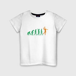 Детская футболка Эволюция волейбола