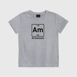 Футболка хлопковая детская Am -Armenium, цвет: меланж