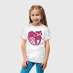 Футболка хлопковая детская Pink Tiger, цвет: белый — фото 2