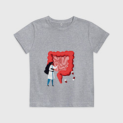 Футболка хлопковая детская Мой внутренний мир, цвет: меланж