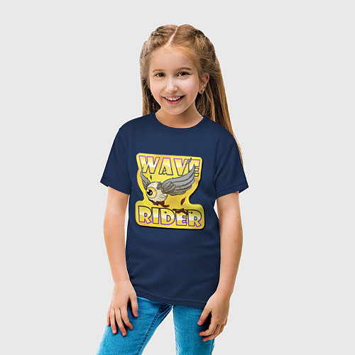 Детская футболка Fools Gold Wave / Тёмно-синий – фото 4