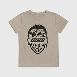 Футболка хлопковая детская MGK, цвет: миндальный