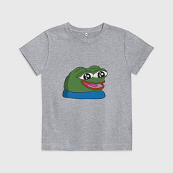 Футболка хлопковая детская Pepe happy Пепе хеппи, цвет: меланж