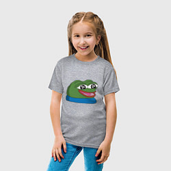 Футболка хлопковая детская Pepe happy Пепе хеппи, цвет: меланж — фото 2