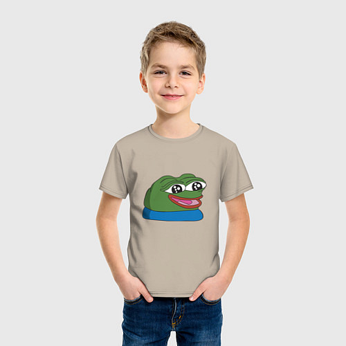 Детская футболка Pepe happy Пепе хеппи / Миндальный – фото 3