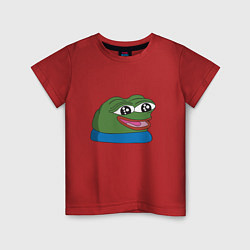 Футболка хлопковая детская Pepe happy Пепе хеппи, цвет: красный