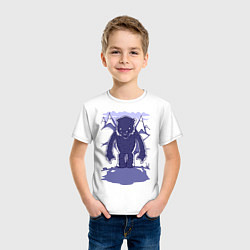 Футболка хлопковая детская Медведь гуляет, цвет: белый — фото 2