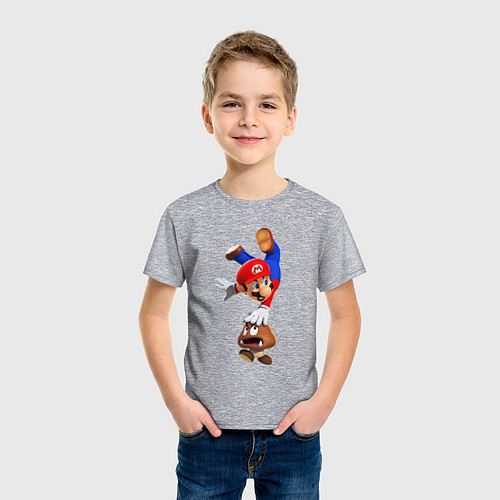 Детская футболка Goomba Hit / Меланж – фото 3