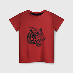 Футболка хлопковая детская Тигриный Год, цвет: красный