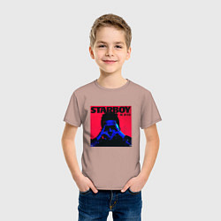 Футболка хлопковая детская Pink weekend, цвет: пыльно-розовый — фото 2