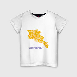 Футболка хлопковая детская Golden Armenia, цвет: белый