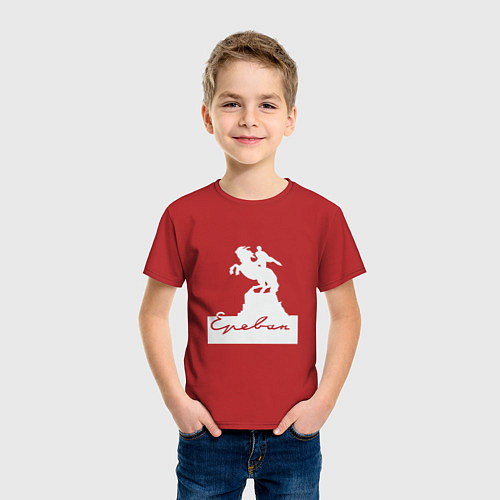 Детская футболка Ереван Армения / Красный – фото 3