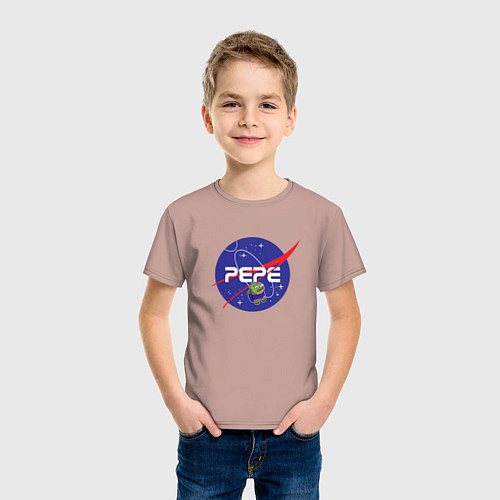 Детская футболка Pepe Pepe space Nasa / Пыльно-розовый – фото 3
