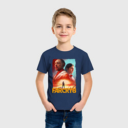 Футболка хлопковая детская FAR CRY 6 ФАР КРАЙ 6 ПОСТЕР, цвет: тёмно-синий — фото 2