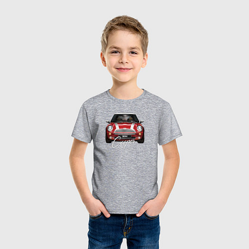 Детская футболка Авто Mini Cooper / Меланж – фото 3
