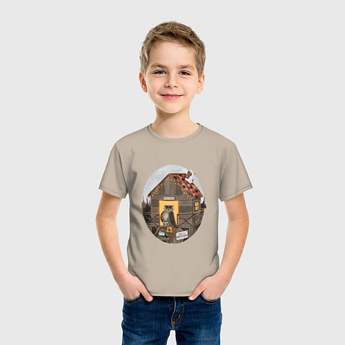 Детская футболка Лесник / Миндальный – фото 3