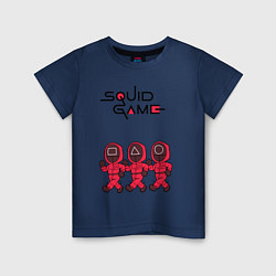 Детская футболка Игра в кальмара: шагающие охранники