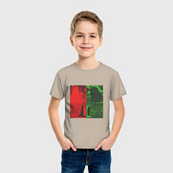 Футболка хлопковая детская Red Green Light, цвет: миндальный — фото 2