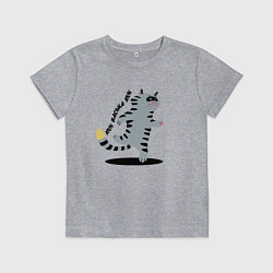 Футболка хлопковая детская Беги, Васька, беги!, цвет: меланж