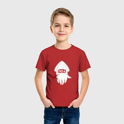 Футболка хлопковая детская Bloody Squid, цвет: красный — фото 2