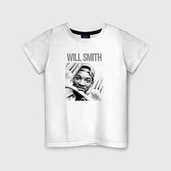 Футболка хлопковая детская Will Smith, цвет: белый
