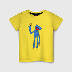 Футболка хлопковая детская Веселый Хагги, цвет: желтый